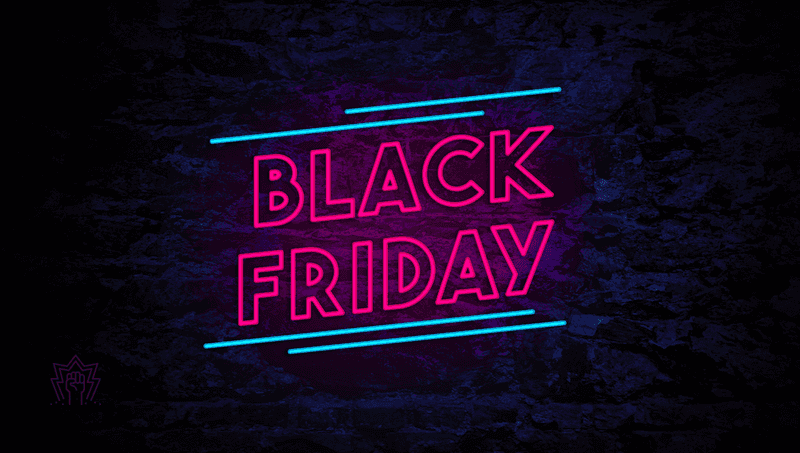 Neon Black Friday sign